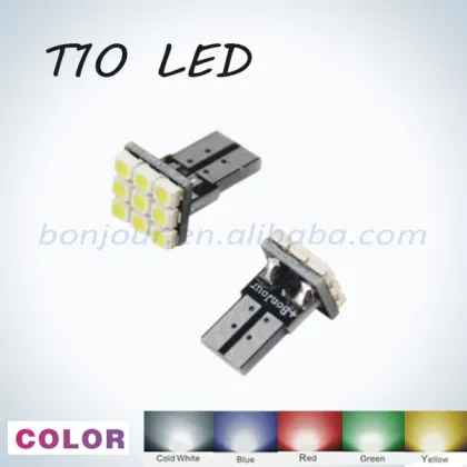9smd T10 led rear lamp 12v t10 led