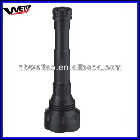 3W Cree Q3 aluminium LED rechargeable torch illumination distance 200m