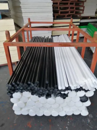 Round solid rods POM white black plastic rods