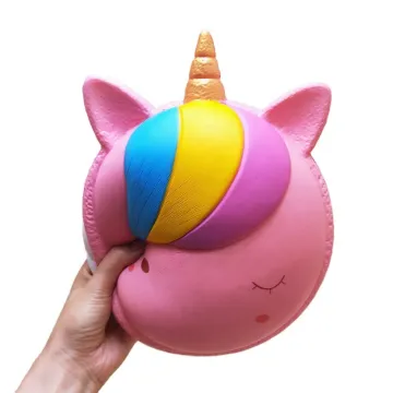 Kawaii Jumbo PU Foam Food and Animal Squishy Toys: Unicorn and Donut