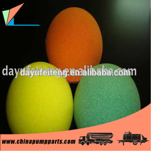 concrete pump pipe cleaning balls sponge balls