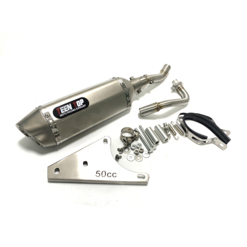 304SUS Motor Full Exhaust System for Piaggio Zip 2000, Vespa LX50/S/Primavera/Sprint 4T