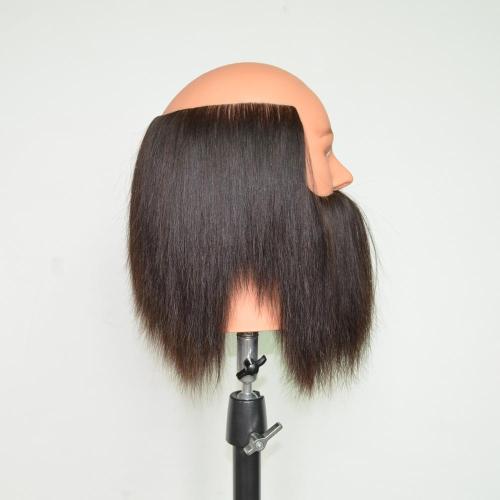 100% HUMAN HAIR  BLAD MALE TRAINING HAIR MANNEQUIN HEAD