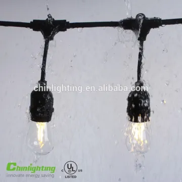 UL Listed Waterproof IP 65 Christmas decorated string lights E26 E27 Sockets S14 BULBS