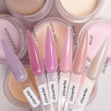 ผงอะคริลิคน้ำค้างแข็งสีชมพูคุณภาพสูง-MMA ฟรีสีนู้ด