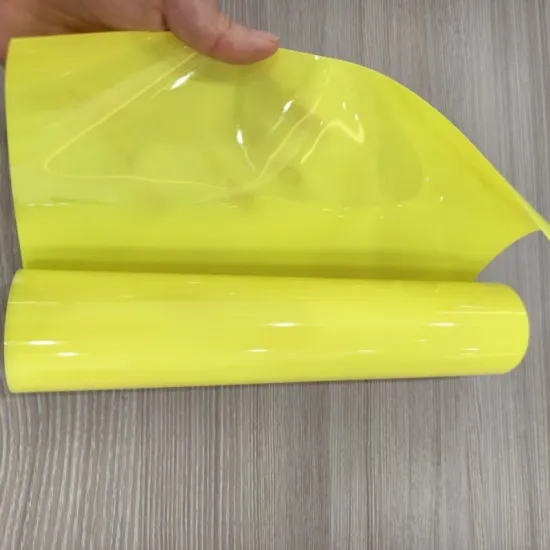 Customized Lemon Yellow Color PP Plastic Sheet