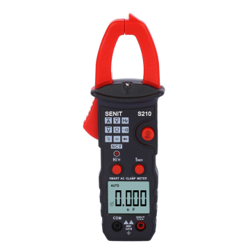 Senit 6000 Count Auto Range Digital LCD Display DC Clamp Meter with Frequency Temperature Tester