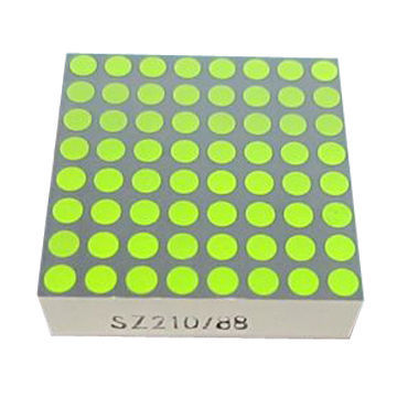 8 x 8 Dot-matrix LED Display, Available in Yellow Green/Amber, Suitable for Display Screen