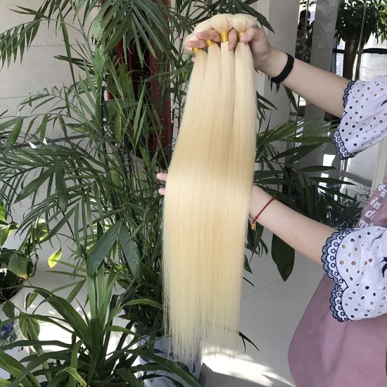 grade 12a raw unprocessed brazilian hair, cuticles aligned 613 virgin hair bundles with hd lace frontal