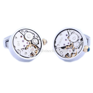 China Wholesale Bulk Cufflinks for Many occassions, Stainless Steel Menchanical Watch Cufflinks