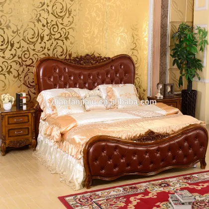 Confirmtable European style carved bedroom furniture hot selling