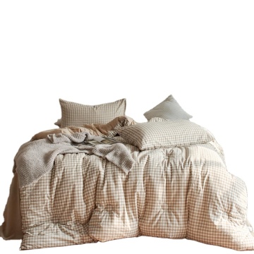 Kinggröße weißer Polyfaser -Tröstereinsatz für Winterbettwäsche -Set