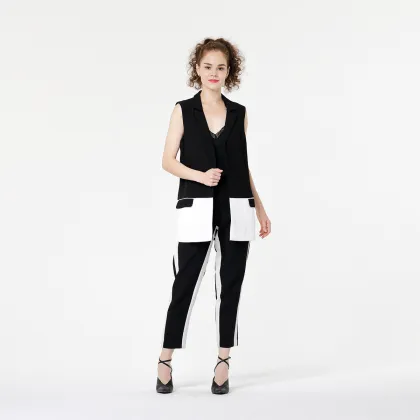 Women Casual Blazer Vest