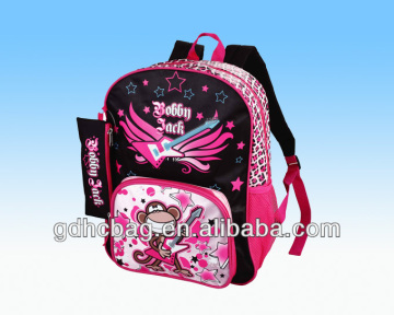 2014 Student's Colletion Level 600D PVC 41*29.5*12CM Cartoon School Bag