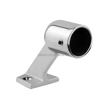 316 Stainless Steel Boat Accessories Hand Rail Fitting 60 Degree Forward End Marine Handrail Stanchion