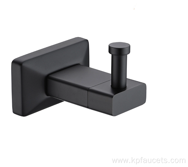 Hotel Wall Mounted Matte Black Accessories Set