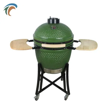 Bbq Kamado 22'' Charcoal Bbq Grill Ceramic Egg Barbecue Grill For Outdoor Indoor Home Or Garden