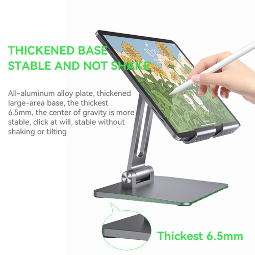 Titular de suporte de tablet ajustável, desktop Ablet Dock Cradle