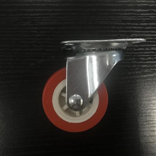 2 inch plaat draaibaar PVC-materiaal kleine zwenkwiel