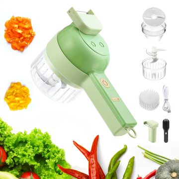 4-in-1 Handheld Electric Vegetable Cutter Set