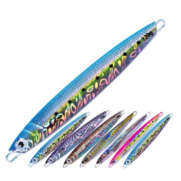 Lead Metal Jig Memancing Lures 60g-200g Casting Long Glow Bait Bait