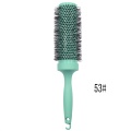 Escova redonda ergonômica de cerâmica e nylon para resultados com qualidade de salão de beleza
