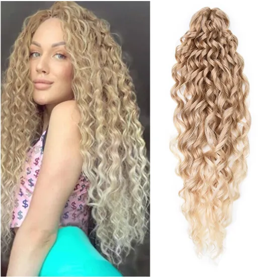 Wholesale 20-inch Colorful Box Braid Curly Ends Pre-looped Crochet Kinky Twist Braids: Box Braids Crochet Hair with Curly End