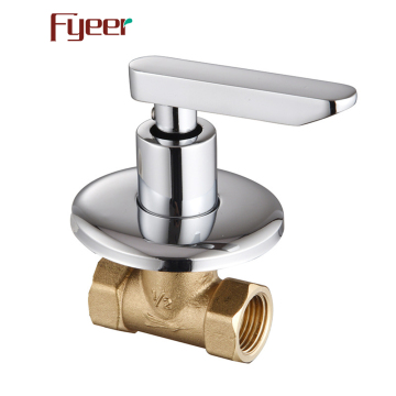 Fyeer 1/2 Inch Brass Water Stop Valve - Concealed Wall-Mounted Shower Valve