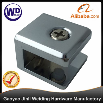 Zinc Alloy Square Glass Clamp,Fixed Glass Clip, shelf bracket GC-3701-S
