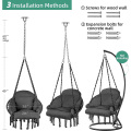 HR Hammock Chair Macrame Swing hanging swing chair