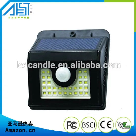 2017 low price high qulity 30LED motion waterproof solar sensor wall light