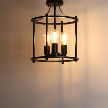 LOHAS LED 3-Light Vintage Retro Ceiling Light for Dining Room, Living Room, and Bedroom