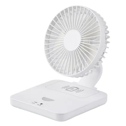 Smart Multifunctional Table Fan Lamp with Wireless Charging