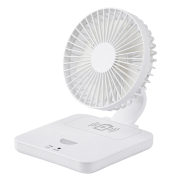 Intelligente multifunktionale Tischventilatorlampe mit kabelloser Aufladung