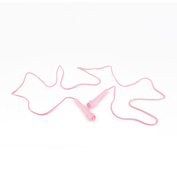 Professional Customized Logo Unisex 2.6m Adjustable Retractable PVC Speed Jump Rope for School Workouts