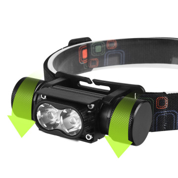 Warsun T209 1000 Lumen LEDヘッドランプ：IPX5防水性のある調整可能な照射角を備えた耐久性のあるアルミニウムとABS構造