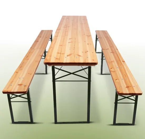 220cm Wooden Beer Table Set