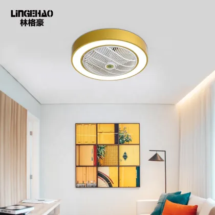 Energy Saving 220V Led Fan Light Ceiling Fan With Light Gold