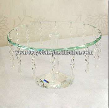 crystal wedding cake stand with chains events party tableware