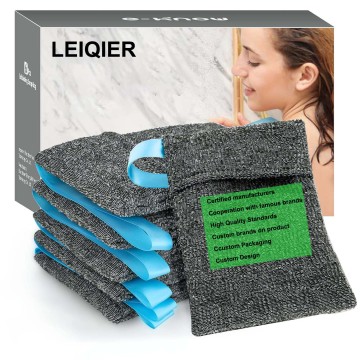 Custom Logo Soap Bag - Soap Saver Pouch, Body Scrubber, Exfoliator