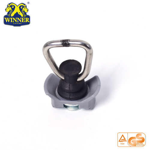 Plastic Base Single Stud Fitting With SS D Ring For Cargo
