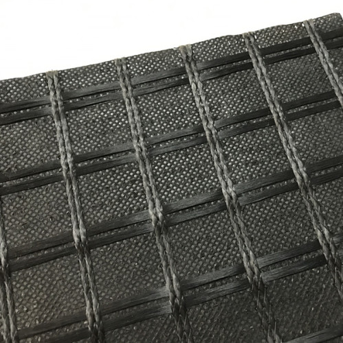 Bitumenbelagd geotekstil Geokomponerad geogrid