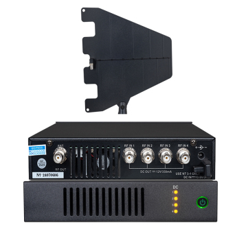 XTUGA AC4 4 Channel Active Antenna Combiner Kit for Wireless In-Ear Monitor Systems