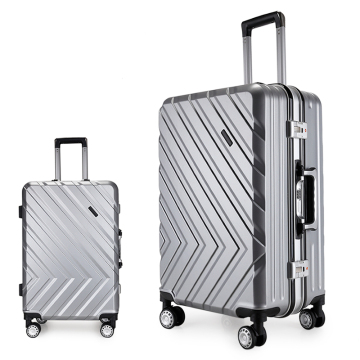 Shiny trolley cases luggage women