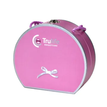 Custom Paper Suitcase Gift Box with Ribbon Handle