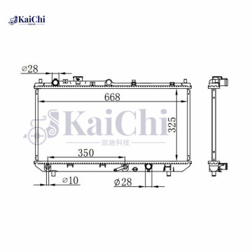 ZL0415200A RADIATEUR AUTO MAZDA 323 1,5L / 1,9L 1996-2001