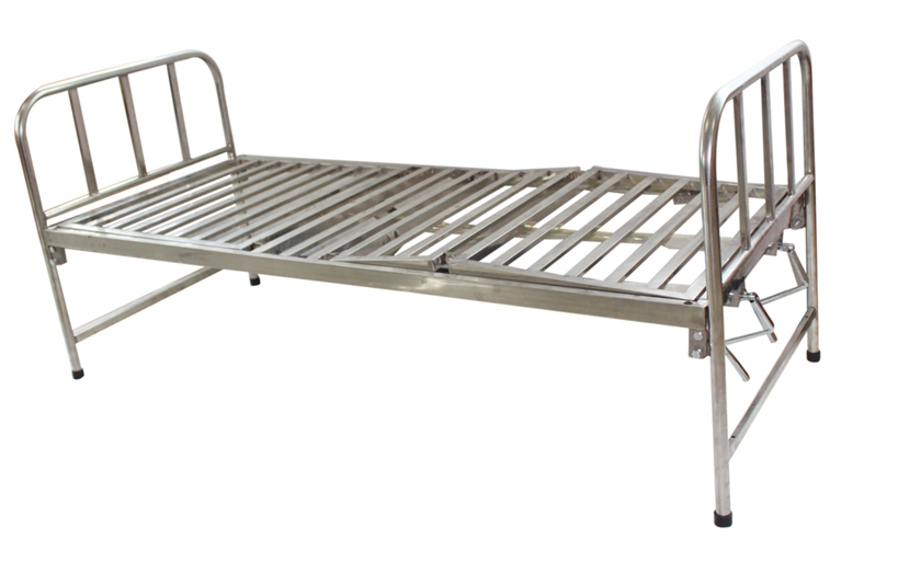 Stainless Steel Patient bed With 2 Cranks