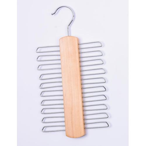 16cm Natural Wooden Tie Hanger