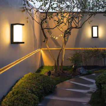 Lampada da parete LED LED da 12W/16W per patio - Luce murale di plastica postmoderna in gesso