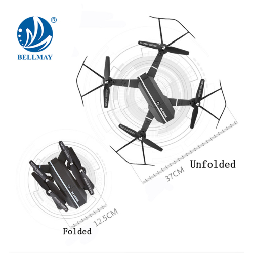 0.3MP Kablosuz Kamera ile 2.4GHz 4 Kanal 6 Eksenli Jiroskop Katlanır Uzun Menzilli RC Drone 8807W